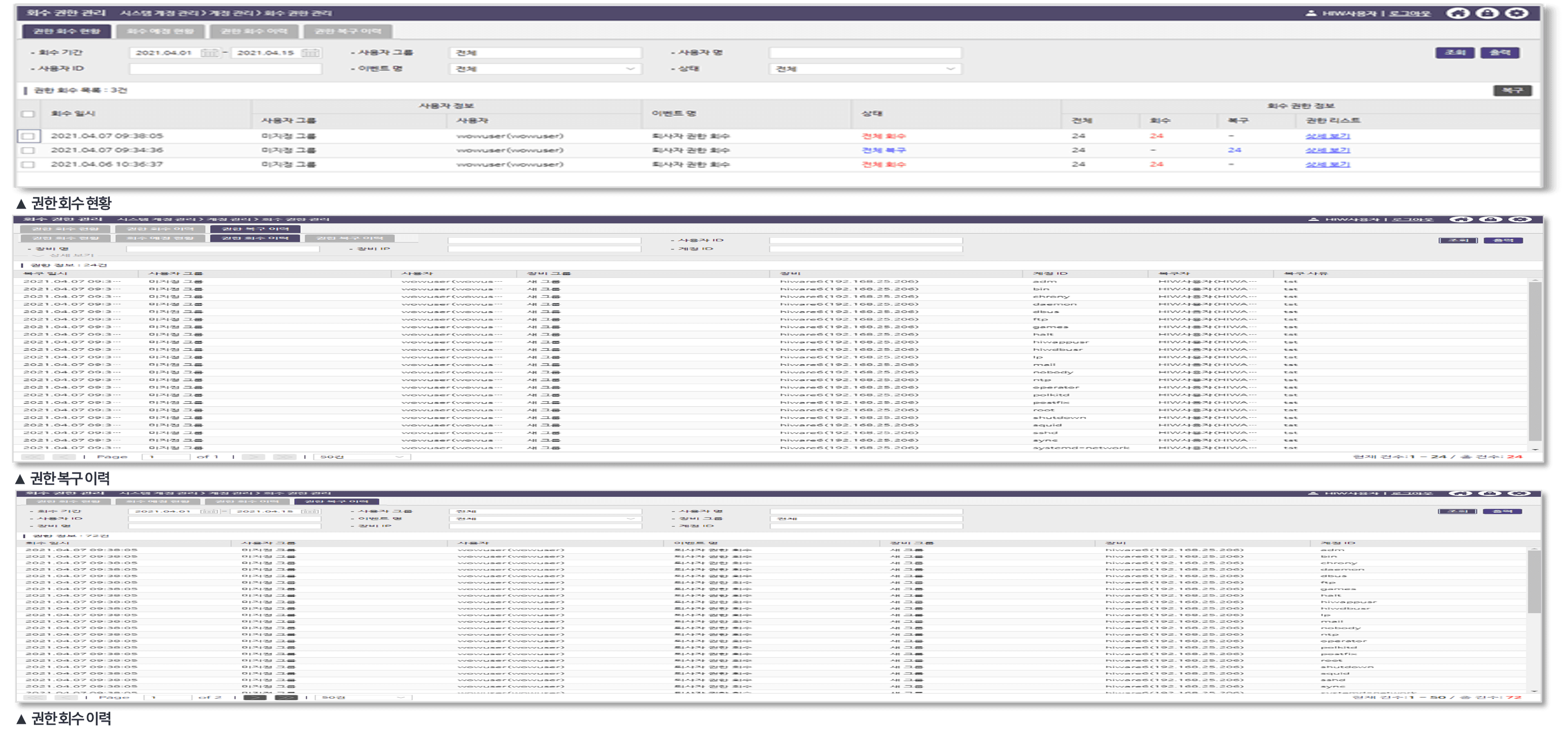 DBMS 작업 로그 및 감사