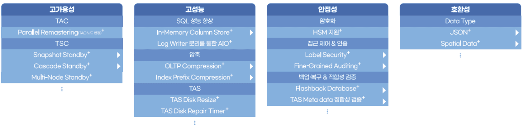 Tibero 주요 기능